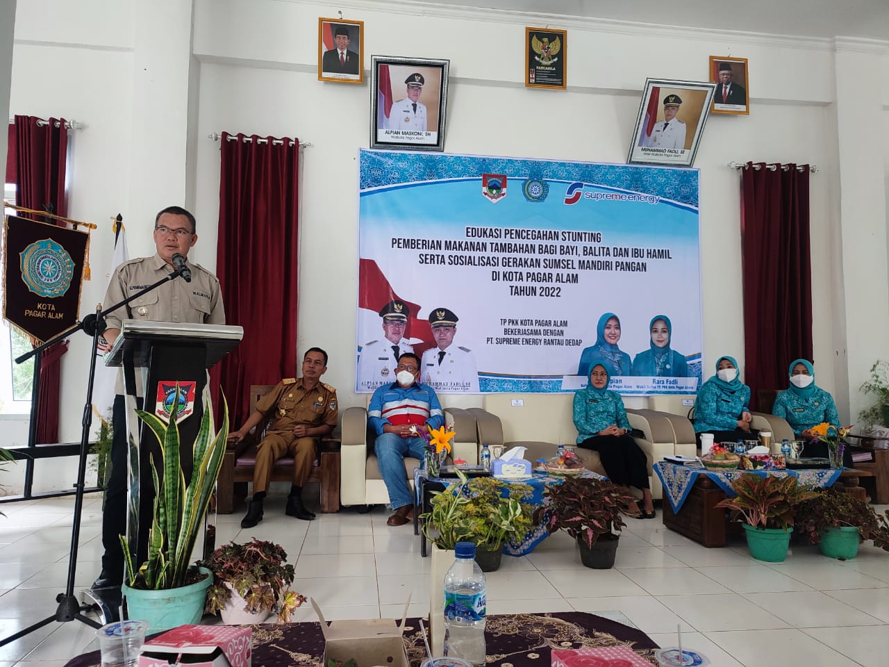 Sejalan dengan program CSR Supreme Energy Rantau Dedap, bersama dengan TP PKK Kota Pagar Alam memberikan edukasi pencegahan stunting bagi Masyarakat